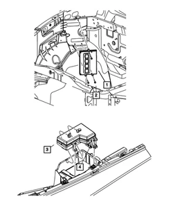 Genuine Mopar Front Control Module 4692208AD - Picture 1 of 1