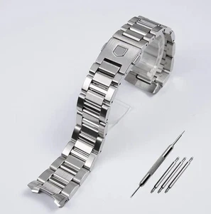 22 24mm Strap Watch Band Stainless Steel For TAG Heuer Calera Series WAY201A/B - Picture 1 of 8