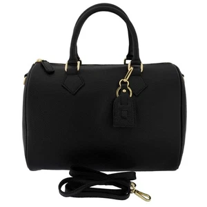 Bolso de mano bandolera Fioretta italiano de cuero genuino barril para mujer - azul - Imagen 1 de 7