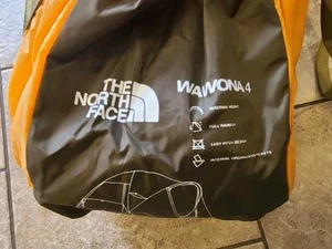 NWT The North Face Wawona 4-Person Camping Travel Beach Tent Orange MSRP $400 - Picture 1 of 7