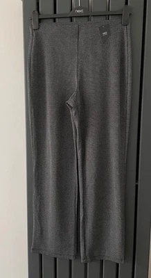 M&S Size 10 Black & Grey Jersey Wide Leg Trousers BNWT New - Image 1 of 3