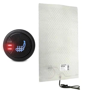 HEAT301 Auto Carbon Sitzheizung Universal Heizmatten Kfz 3 Stufen Schaltung - Picture 1 of 11