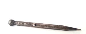 Antiker Drehbleistift aus 830er Silber mit blauem Cabochon-Stein um 1900 - N29 - Bild 1 von 8