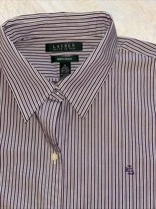 Lauren Ralph Lauren Damen XL Langarm Hemd mit Knopfleiste gestreift bügelfrei - Bild 1 von 10