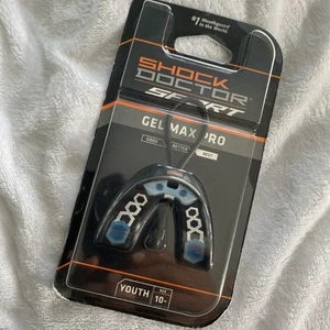 NIB Shock Doctor Sport Gel Max Pro Youth Mouthguard Black Youth Age 10 - Bild 1 von 5