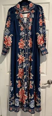 Women's Size S Floral Button Down Maxi Dress - A0215 - Image 1 of 4