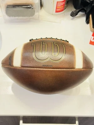 NCAA Wilson GST Leather Game Football - Fully Game Prepped