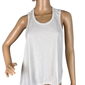Frank & Eileen Camiseta Laboratorio Mujer Camiseta Muscular Dobladillo Alto Bajo De Colección Blanca Talla XS NUEVA SIN ETIQUETAS - Imagen 1 de 9