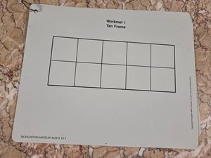 Houghton Mifflin Mathe-Arbeitsmatten zum An-/Auswischen 8 Matten Level 1 toll - Bild 1 von 8