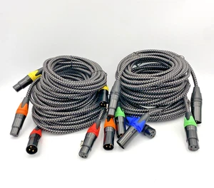 6 GeoHN.G 16 piedi premium schermato XLR maschio a XLR femmina cavo microfono 3 pin - Foto 1 di 3