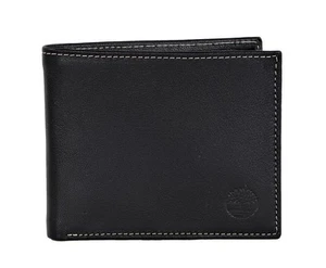 Timberland Leather Wallet - Men's Wallet with Attached Flip Pocket - Picture 1 of 11