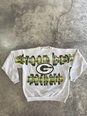 Moletom vintage anos 90 Green Bay Packers NFL futebol 1996 grande logotipo soletrado - Imagem 1 de 4