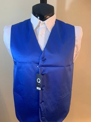 🔥🔥🔥 New Men's Solid Satin Vest - Formal, Dress, Wedding, Prom Size S - Image 1 of 4