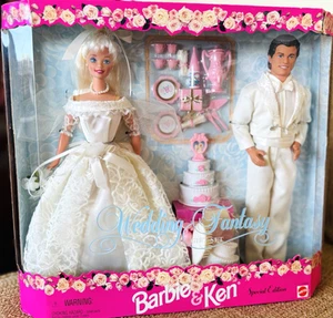 Vintage Special Edition Barbie and Ken Wedding Fantasy Gift Set NRFB # 17243 - Picture 1 of 9