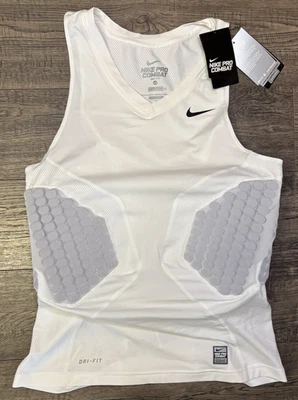 Nuevo con etiquetas Nike Para hombres 3XL Blanco Tanque Acolchado Hyperstrong Pro Combat Compresión Dri Fit Foto 1 de 4
