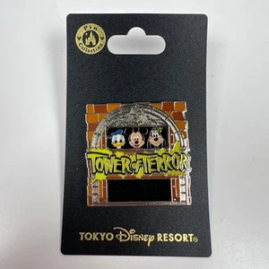 Prendedor Deslizante Torre del Terror Tokyo Disney Resort con Mickey Goofy y Donald Nuevo con Etiquetas - Imagen 1 de 4