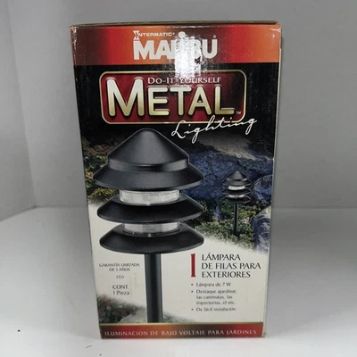 Intermatic Malibu LT13 Metal Low Voltage 7 Watt 3 Tier Landscaping Light New - Image 1 of 4