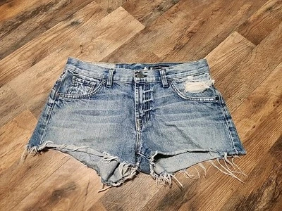 Elizabeth and James 5F Bergdorf Goodman Textil Corte Destruido Pantalones Cortos Talla 29 Foto 1 de 4