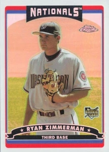 2006 Topps Chrome #284 Ryan Zimmerman RC - Washington Nationals - Picture 1 of 1