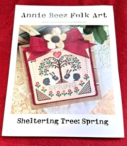 Sheltering Tree Spring von Annie Beez Volkskunst gezählt Kreuzstich Muster Tabelle - Bild 1 von 1
