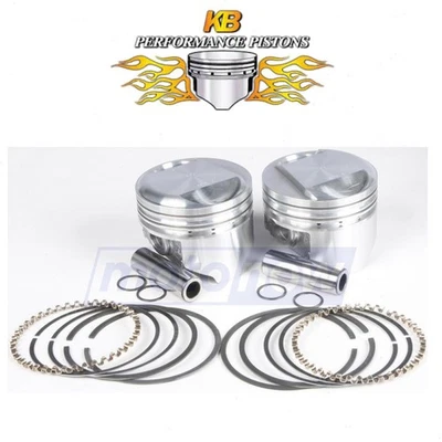 KB Cast Piston Set for 1987-1993 Harley Davidson FLHS Electra Glide Sport - oy Foto 1 de 4