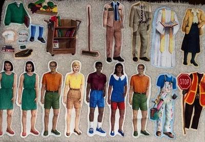 Lote grande de piezas de historia de tablero de fieltro/franela - - preescolar Montessori Foto 1 de 4