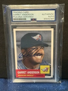 Garret Anderson 2023 Topps Living Set Auto Card #697 Anaheim Angels PSA - Picture 1 of 1