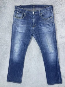 Jeans Citizens Of Humanity uomo 33x29 blu lavaggio medio core dritto elasticizzato - Foto 1 di 13
