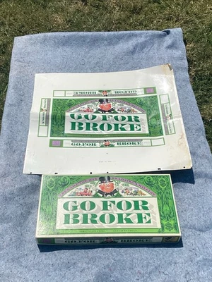1992 Go For Broke Board Game & Box Artwork by Anjar-Great Condition *RARE* - Image 1 of 4
