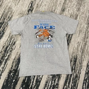 Y2K 2002 Big Dogs In Your Face Basketball Größe Medium grau T-Shirt NBA NCAA - Bild 1 von 7