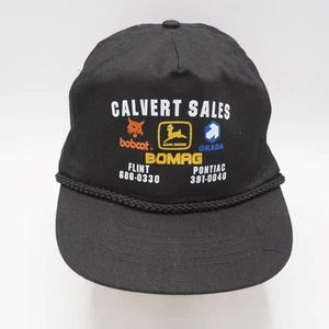 Gorra Snapback Trucker Farmer Calvert Sales Flint Michigan John Deere Bobcat  - Imagen 1 de 4