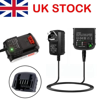Battery Charger Lithium-Ion Replacement for Black & Decker LBXR20 14.4V 18V 20V