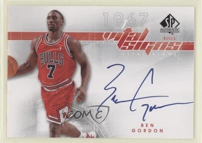 2008-09 SP Authentic Vital Signs Ben Gordon #VS-BG Auto - Image 1 of 2