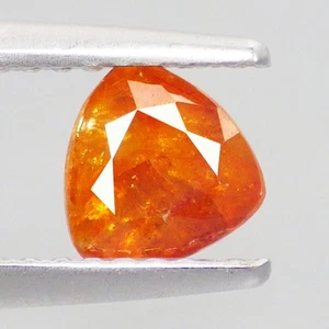 1,10 Ct Topnotch (5 x 5 mm) unbeheizt gelblich orange Trillion Spanien Sphalerit - Bild 1 von 7