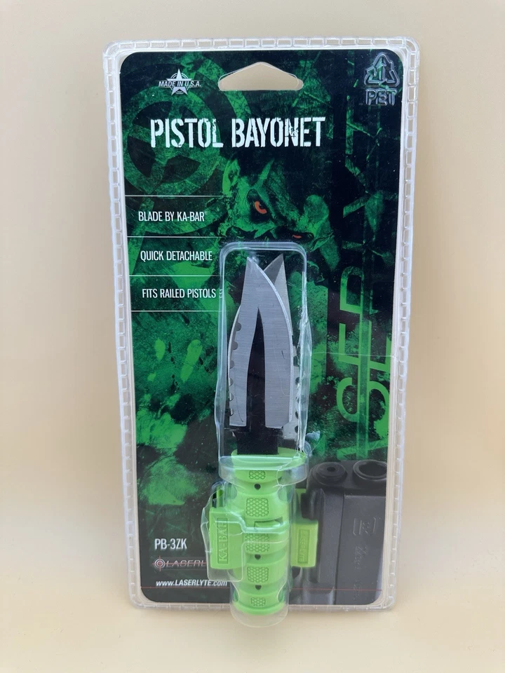 Laserlyte Ka-Bar Pistol Bayonet Green New Discontinued - Image 1 of 1