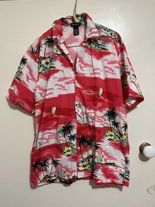 Camisa hawaiana con botones rosa GANT para hombre talla mediana - Imagen 1 de 3