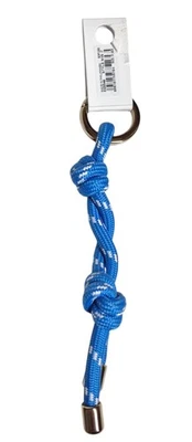 Madewell The Twisted Cord Bag Charm Keychain Villa Blue Multi Goldtone NV977 New - Image 1 of 4