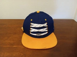 Vintage Michigan Wolverines Lacer Hat Cap SnapBack Zephyr Adjustable Strap - Picture 1 of 3