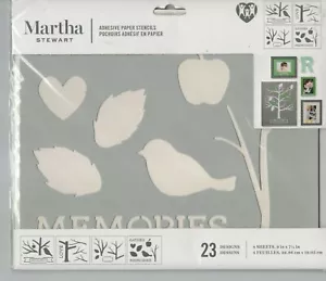 Stencil carta adesiva Martha Stewart ~ 23 disegni ~ ALBERO GENEALOGICO ~ spedizione rapida! - Foto 1 di 2