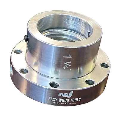 Easy Wood Tools 2-1/2 Diameter 1-1/4 X 8 TPI (F625) Bright Aluminum Faceplate - Image 1 of 2