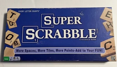 SUPER SCRABBLE Winning Moves by Hasbro 2004 Board Game 200 Tiles INCOMPLETE - Image 1 of 4