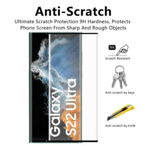 For Samsung Galaxy S22 Ultra Plus S22+ Full Tempered Glass Screen Protector - Picture 1 of 10