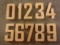 Pine Arial 5/" to 11/" Individual Wooden Letters Numbers