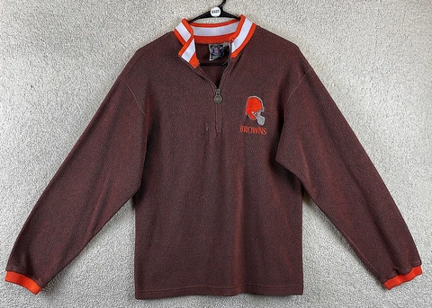 Vintage Cleveland Browns Pullover NFL YOUTH Large Brown Sweatshirt Youth Sweater Cover