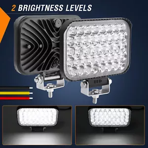 2X LED Scheinwerfer 180W Arbeitsscheinwerfer Rückfahrscheinwerfer 12V 24V Weiß - Bild 1 von 12