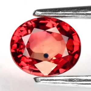 💎 0,82 quilates 5,5 x 4,7 mm VS zafiro naranja ovalado - Preciosa gema Songea Tanzania - Imagen 1 de 4