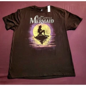 NWT Disney The Little Mermaid Tshirt Black Large - Picture 1 of 3