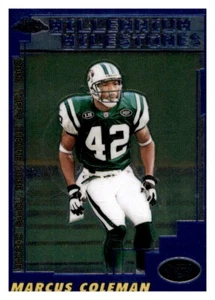 2000 Topps Chrome Millennium Milestones Marcus Coleman NFL PWE Insert Jets #202 - Imagen 1 de 2