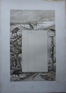 Tableau de Chasse/Photogravure/ 1895/Janvier - Photo 1/2