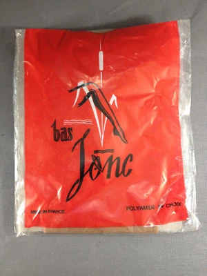 Altes Paar Jonc Strümpfe T.3 Beige, Alte Mercerie Old French Stockings - Bild 1 von 2